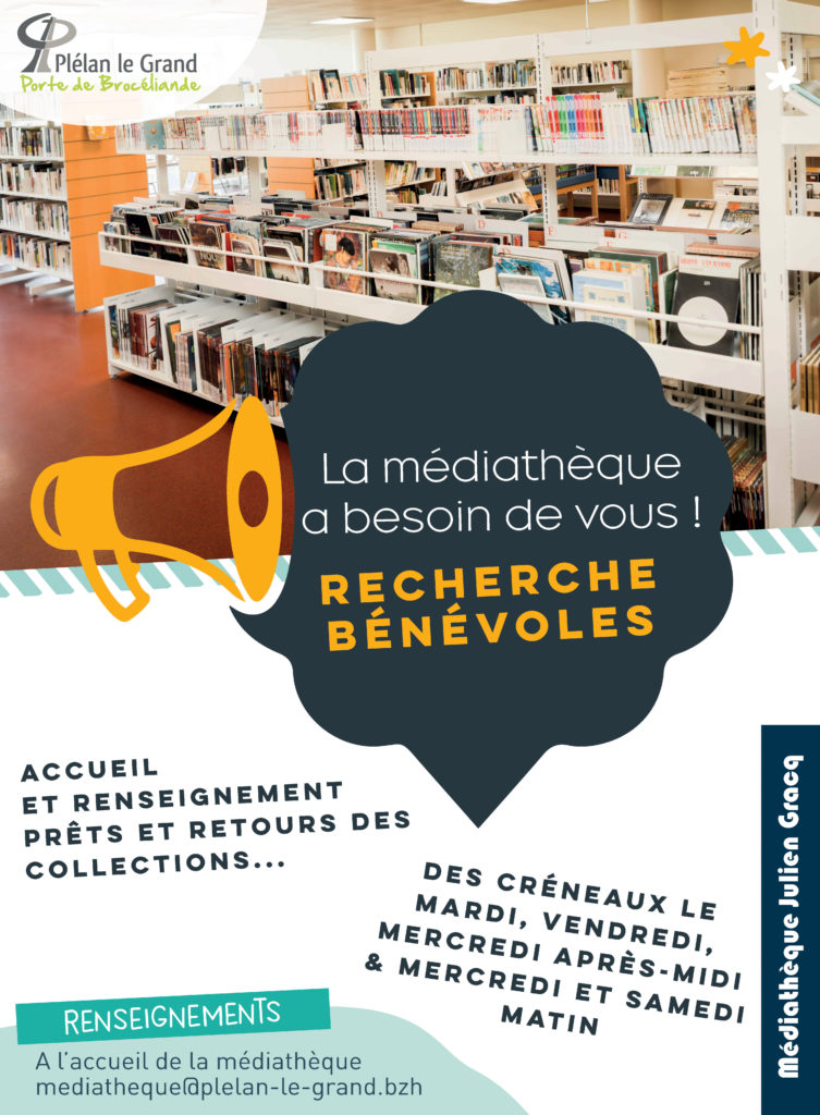 Recherche de bénévoles pour la médiathèque