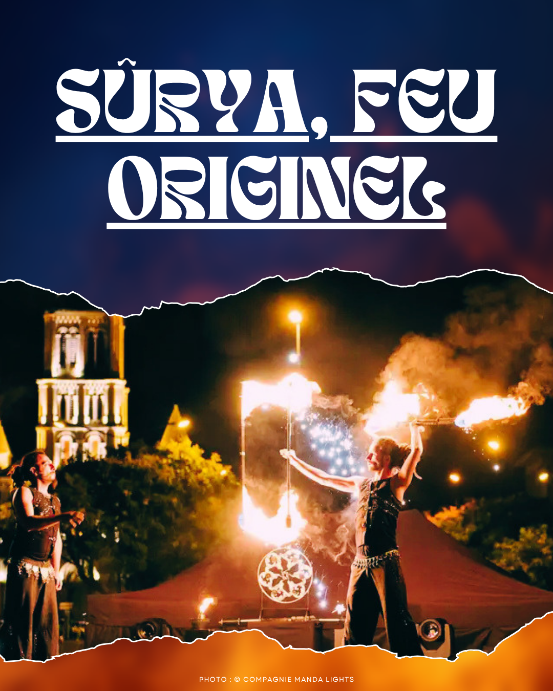Spectacle feu et lumière